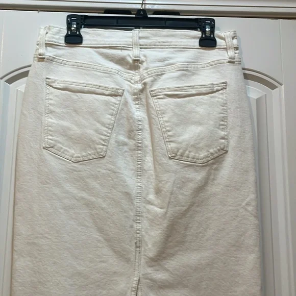 UNIVERSAL THREAD WHITE DENIM SKIRT - Picture 6 of 11